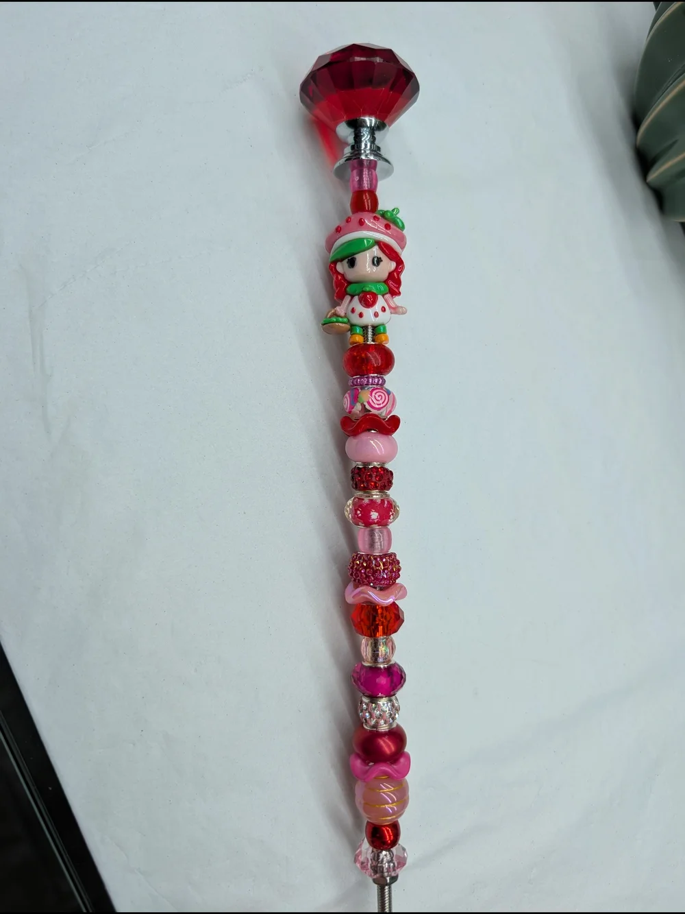 Hand Made Fairy Wand/Plant/Garden Stake W/Strawberry Shortcake 🍓